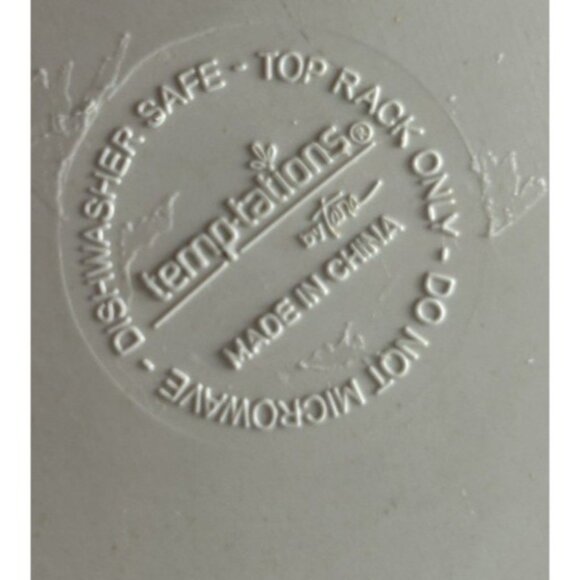 Temptations Temp-tations by Tara Old World Confetti Set 6 Melamine Plates 9.75" - Picture 6 of 6